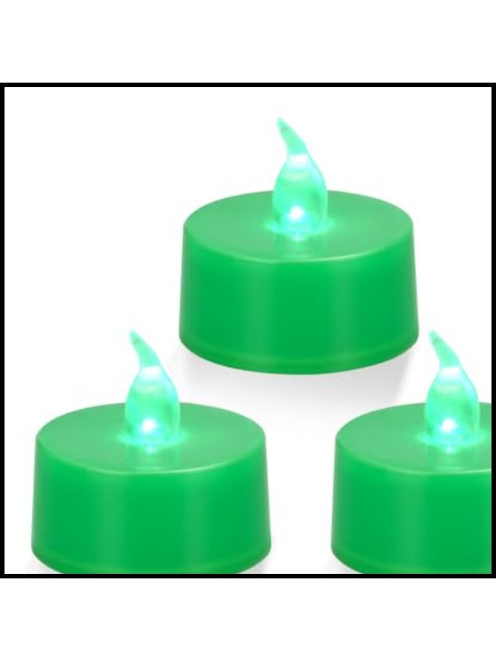 24 Pack LED Flameless Tea Lights Battery Operated 100H Flickering Votive Candles